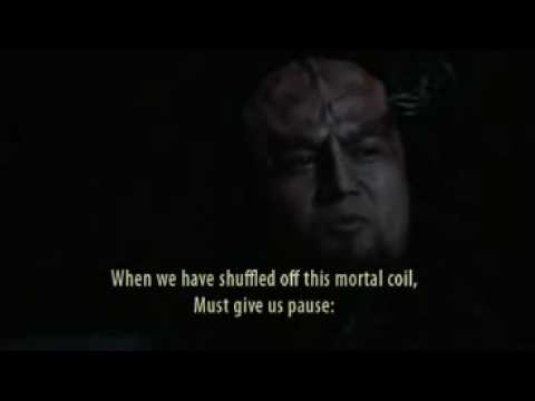 Star Trek Klingon Hamlet taH pagh taHbe&#039; (To be or not to be)