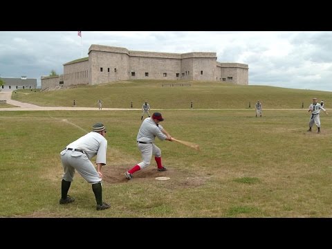 A friendly game of baseball, 1861 style