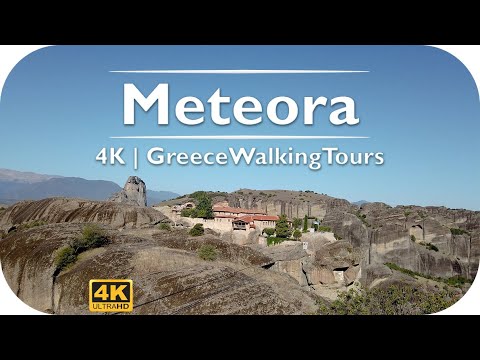 Meteora (Holy Trinity Monastery) Walking Tour | 4K Virtual Tour - Greece Walking Tours