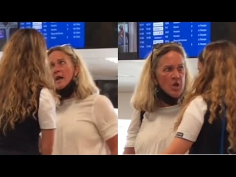 Insane Karen Goes MENTAL At The Airport