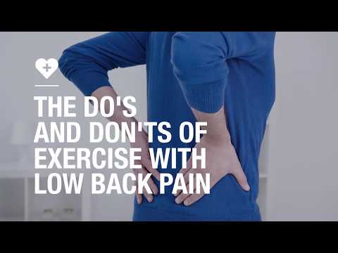 The do&#039;s and don&#039;ts of exercise with low back pain