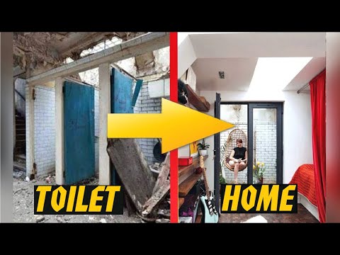 She Build a Beautiful Apartment from a Public Toilet | Insane Reconstruction