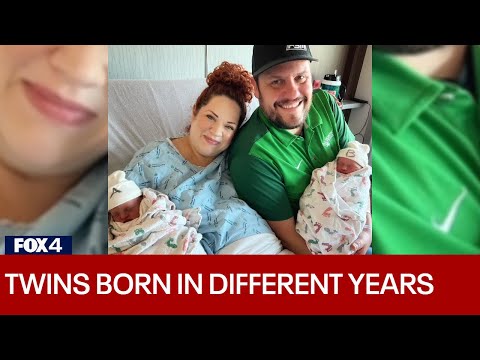 North Texas twins born in different years