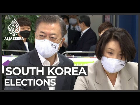 S Korea governing party sees big gains in parliamentary election