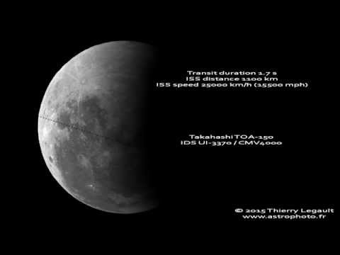 Transit of the ISS during the lunar eclipse, Sept 28 2015