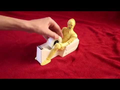 Vintage 1981 Star Wars C-3PO Tape Dispenser from Sigma Japan Threepio Ceramic toy collection