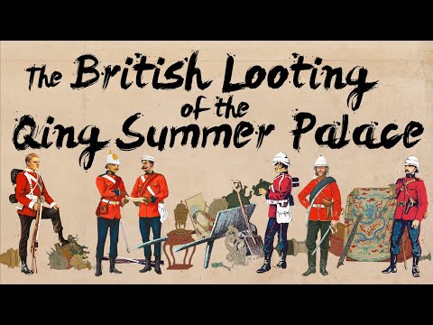 What did the British loot from the Old Summer Palace in Beijing?