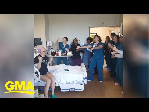 Nurses sing Backstreet Boys to cancer patient who missed concert due to diagnosis | GMA Digital