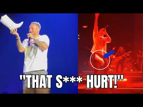 Kane Brown Hit By Boot On Stage in the WORST Possible Place