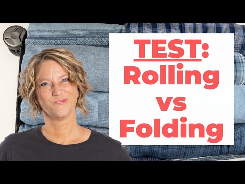 Test Rolling Method versus Folding (Tips to Help You Pack in a Carry-On Suitcase)