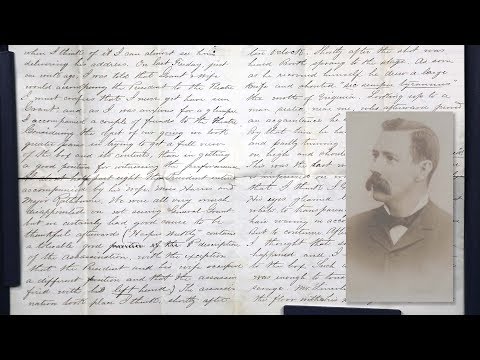 Best Moment: 1865 Lincoln Assassination Eyewitness Letter