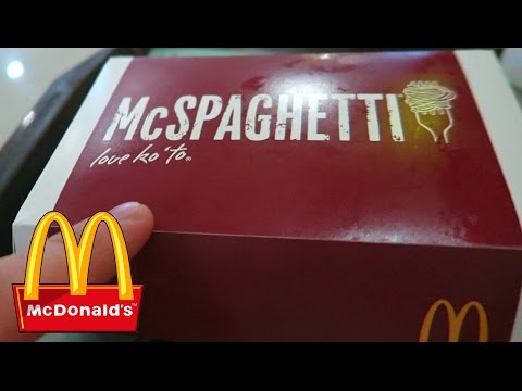 McDonald&#039;s McSpaghetti Taste Test
