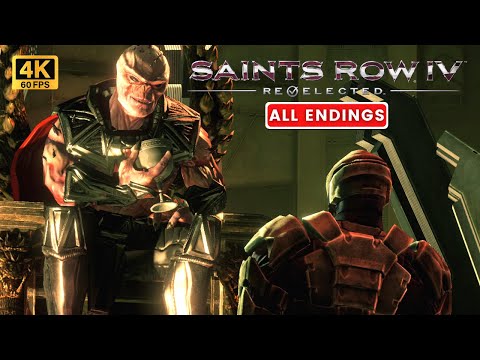 SAINTS ROW IV: RE-ELECTED Final Boss Fight &amp; All Endings (PS5 4K 60FPS)