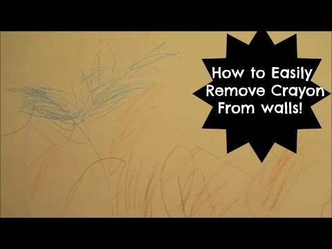 The Best &amp; Easiest Way to clean crayon off your walls!