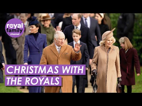 Royal Family Gather for Christmas Day Service at Sandringham