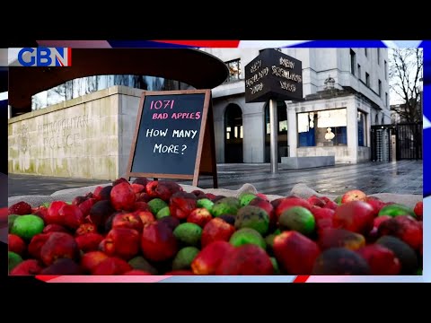 More than 1,000 bad apples DUMPED outside New Scotland Yard | Katherine Forster reports