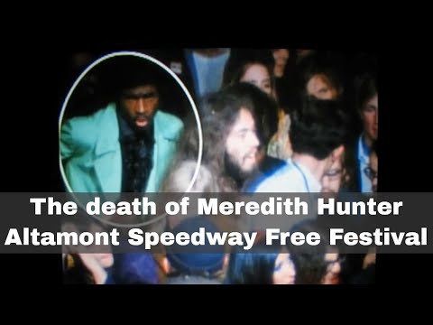 6th December 1969: Meredith Hunter killed at the Altamont Free Festival