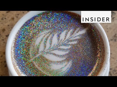 Glitter Cappuccino Is The Most Extra Drink