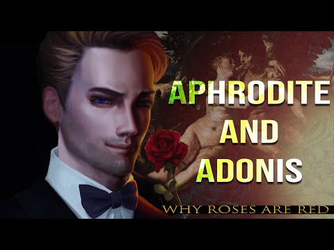 the LOVE of Aphrodite and Adonis | the history of red rose - Greek Mythology
