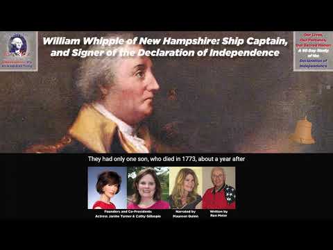 Ron Meier | William Whipple of New Hampshire: Ship Captain/Signer of the Declaration of Independence