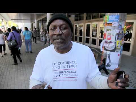 Meet Clarence the Human Wi-fi Spot