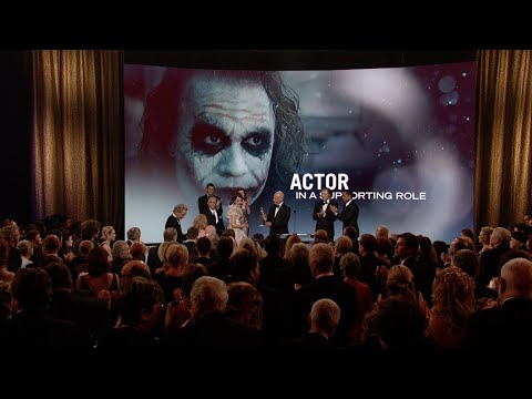 Heath Ledger Wins Best Supporting Actor for the Joker in &#039;The Dark Knight&#039; | 81st Oscars (2009)