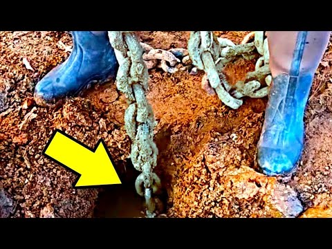 Man Finds Old Buried Chain on Farm, Pulls Up Something Incredible