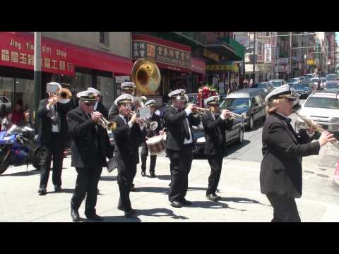 The Green Street Mortuary Marching Band leads a Chinese funeral