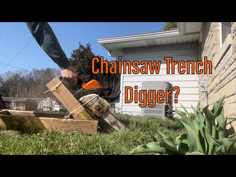 Dig A Trench With Just A Regular Chainsaw?