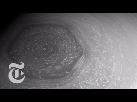 The Huge Hexagon-Shaped Storm on Saturn | Out There | The New York Times