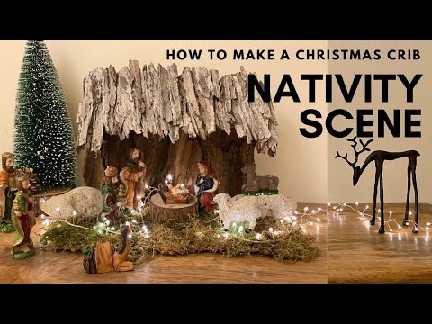 How to make Christmas crib | DIY Nativity Scene | Christmas decor | Christmas crib making ideas