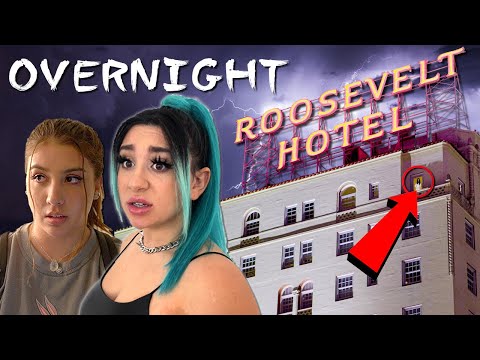 STAYING OVERNIGHT AT THE MOST HAUNTED HOTEL IN HOLLYWOOD *we talked to the dead*