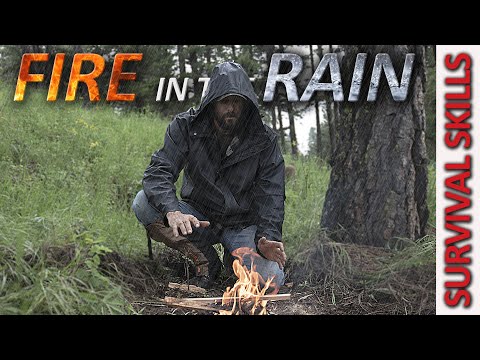 This SURVIVAL SKILL could Save Your LIFE! Make FIRE in WET WEATHER!