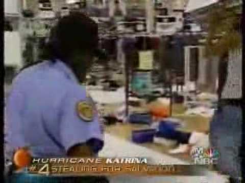 Cops loot Wal*Mart after Katrina in New Orleans