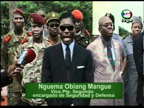 Le vice Président Nguema Obiang Mangue visite les camps milittaires de Malabo, Sipopo et Bioko