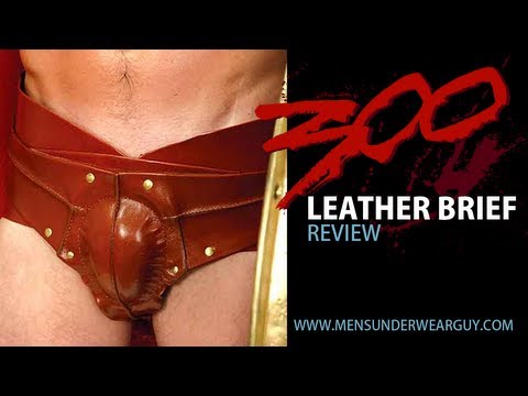 300 Movie Spartan Leather Brief Review by Men&#039;s Underwear Guy