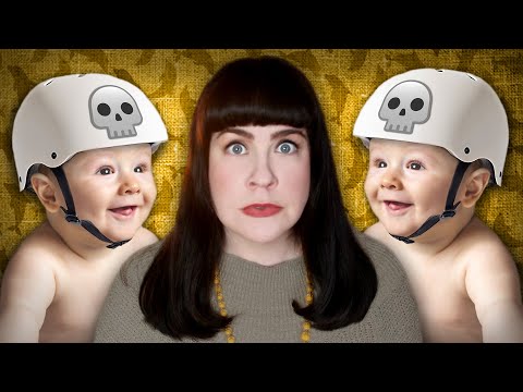 Babies in Skull Helmets