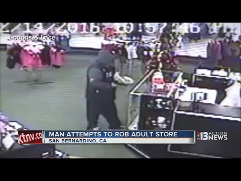 Employees uses sex toys to fight off a would-be robber