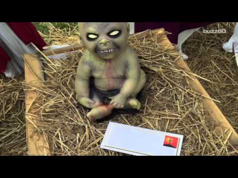 Zombie nativity scene is too scary for one town