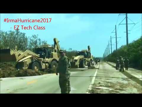 Army clearing debris out of US-1 in lower Florida Keys