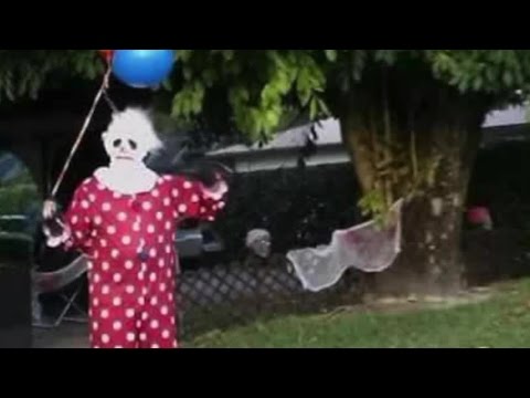 11 Scariest Clown Sightings Caught On Camera