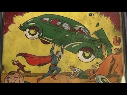 Rare Superman comic found in a house wall goes up for auction