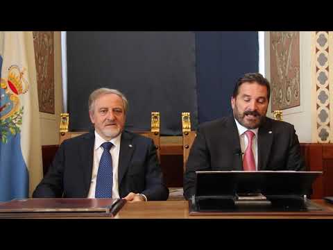 Intervention by Captains Regent of San Marino Giancarlo Venturini and Marco Nicolini