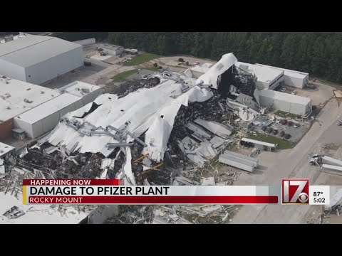 Pfizer facility in Rocky Mount damaged by tornado; no serious injuries, rep says