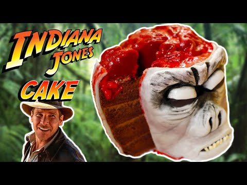 INDIANA JONES MONKEY BRAIN CAKE - NERDY NUMMIES