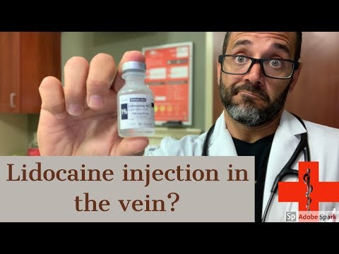 lidocaine injection is safe near a vein? answer to fan question