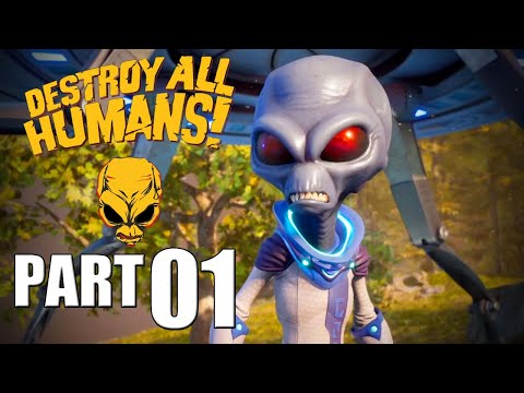 DESTROY ALL HUMANS! Intro | Walkthrough Game Guide Part 01 | No Commentary (PC)