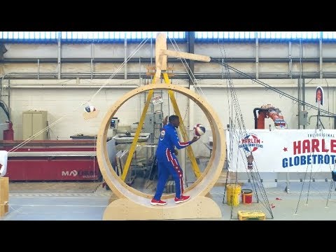 Rube Goldberg Trick Shot Machine | Harlem Globetrotters