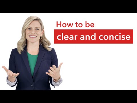 How to Be Clear and Concise