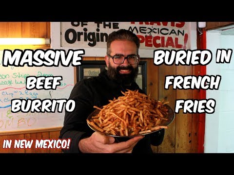 Massive Food Challenge: &quot;Travis on a Silver Platter&quot; Burrito from Man v Food | Freak Eating